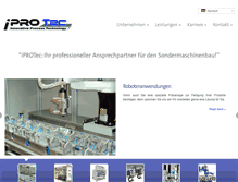 Tablet Screenshot of iprotec-gmbh.com